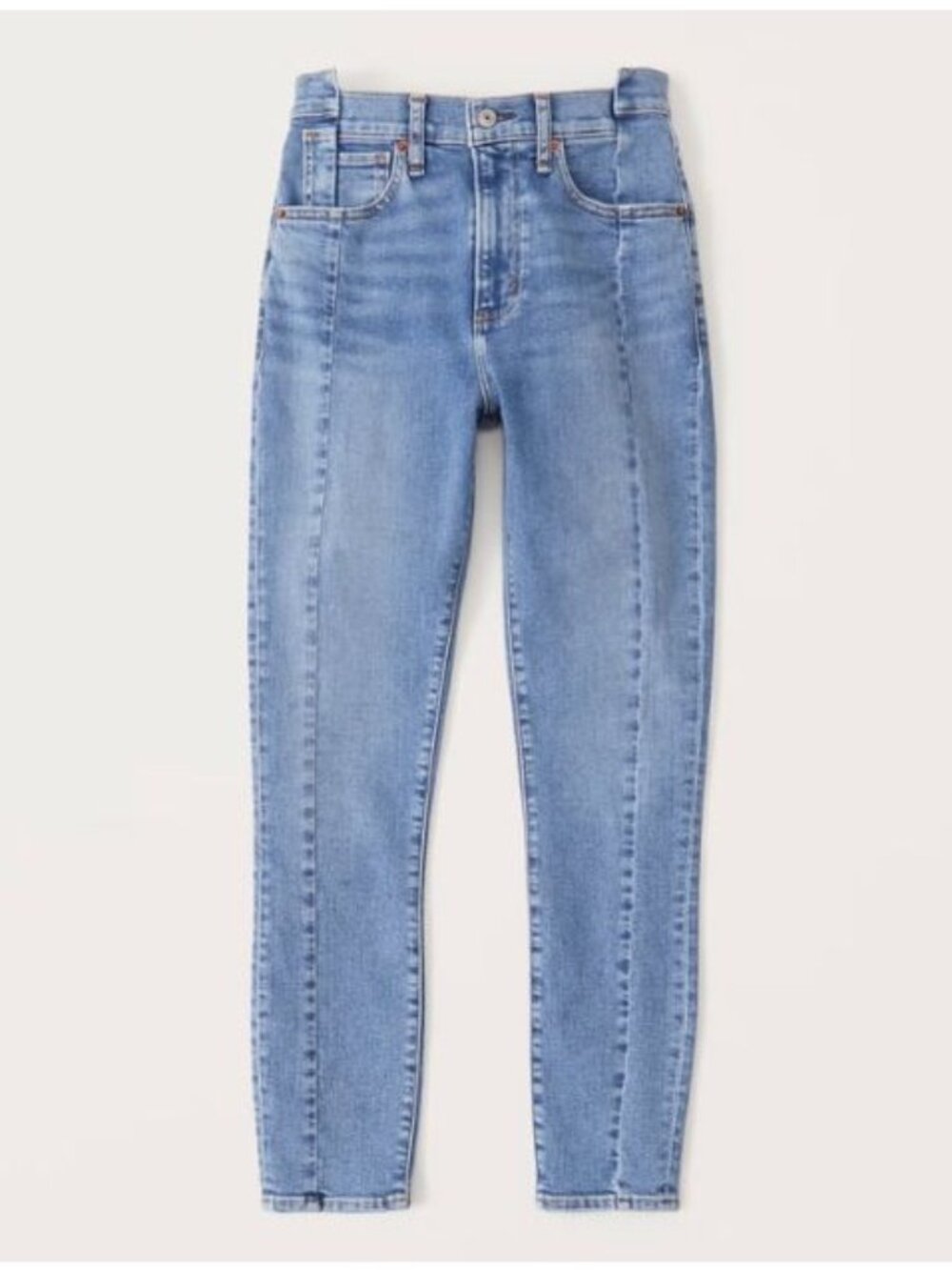 ABERCROMBIE & FITCH high rise super skinny ankle jeans curve love size 31 / 12 L